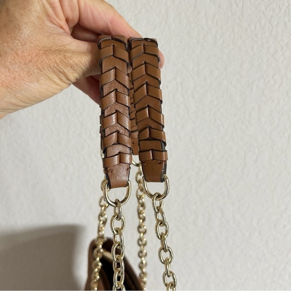 Vince Camuto Jenni Leather Shoulder Tote Purse Double Gold Chain Strap C… - Picture 14 of 16